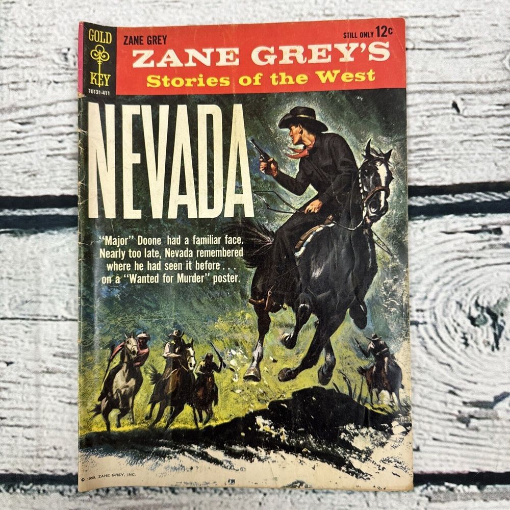 Zane Grey's Stories Of The West Nevada #411 - Wanted For Murder 1969 UNGRADED
